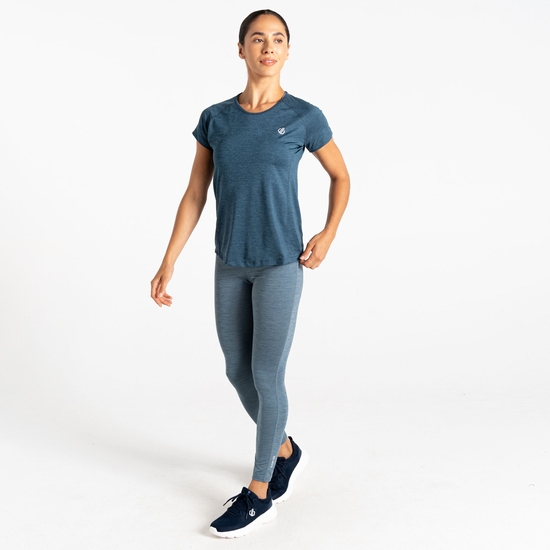 Women's Corral Lightweight T-Shirt Moonlight Denim Marl