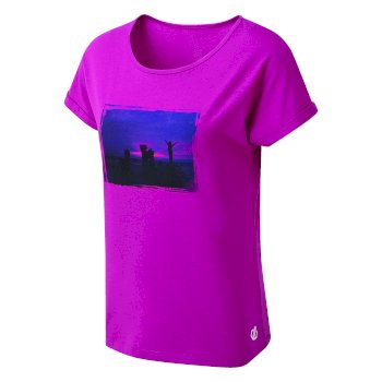 Improve Graphic T-Shirt Für Damen Rosa