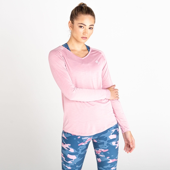 Women's Discern Lightweight T-Shirt Powder Pink