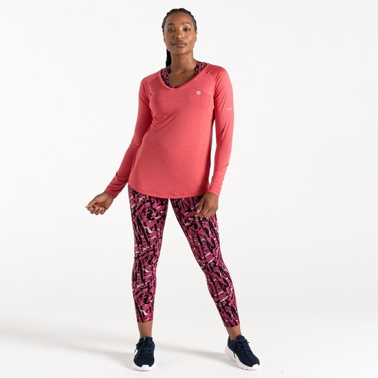 T-shirt manches longues Femme Discern Rose