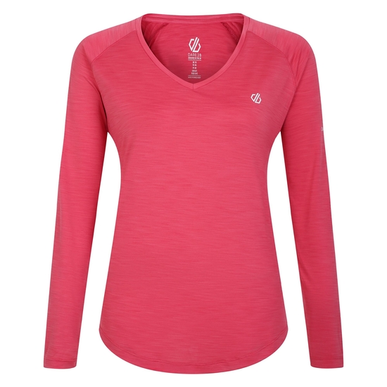 T-shirt manches longues Femme Discern Rose