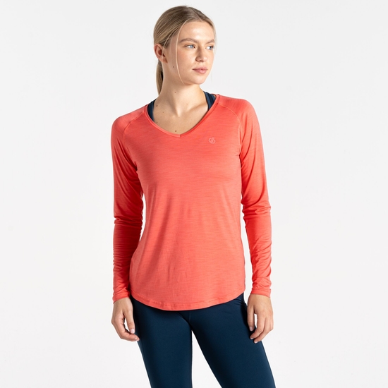 T-Shirt Manches Longues Femme Discern Rose