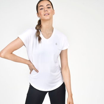Swarovski Embellished - Women's Agleam Short Sleeved T-Shirt White