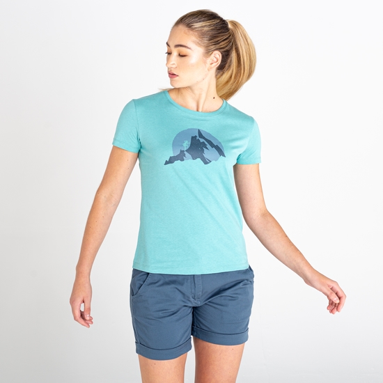 Peace of Mind Grafik-T-Shirt für Damen Grün