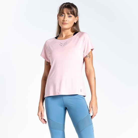 Crystallize Active T-Shirt für Damen Rosa