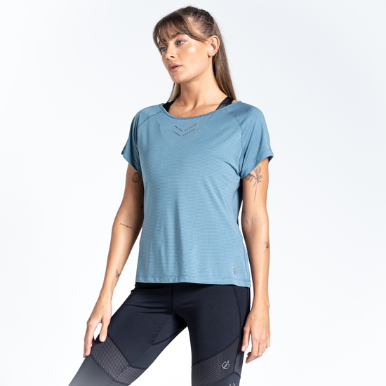 Crystallize Femme T-shirt actif Bleu