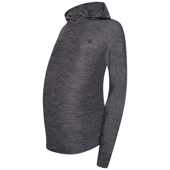 Women's Sprint City Maternity Hoodie Ebony Grey 