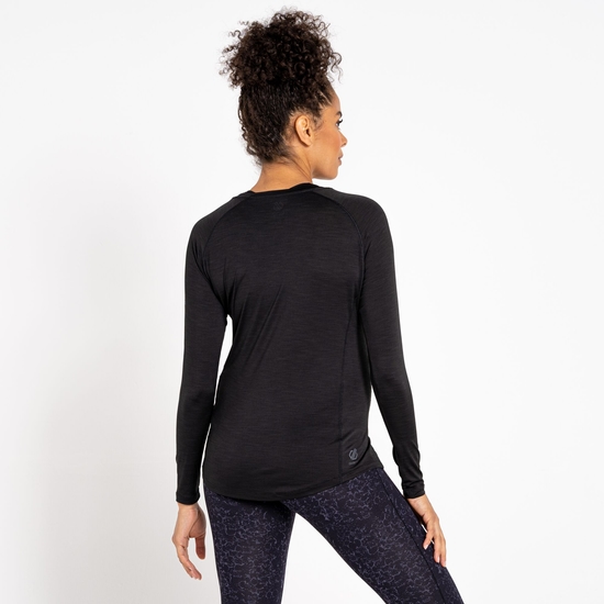Women's Maternity Discern Long Sleeve T-Shirt Black