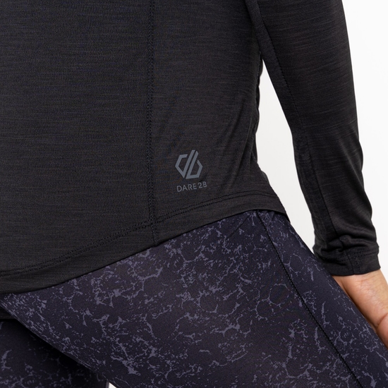 Women's Maternity Discern Long Sleeve T-Shirt Black