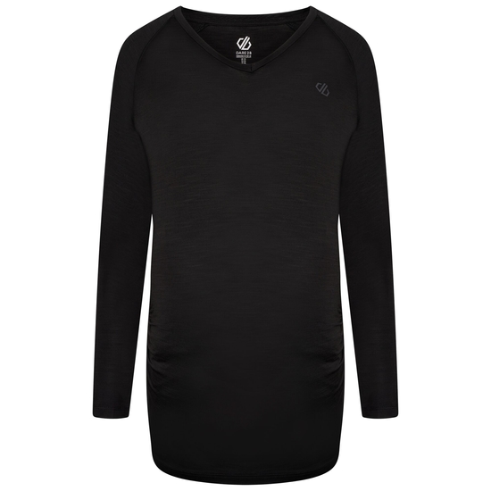Women's Maternity Discern Long Sleeve T-Shirt Black