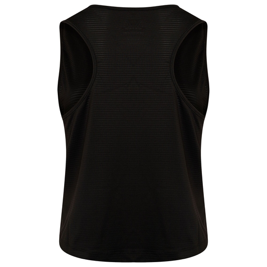 Damen Meditate Crop-Top Schwarz