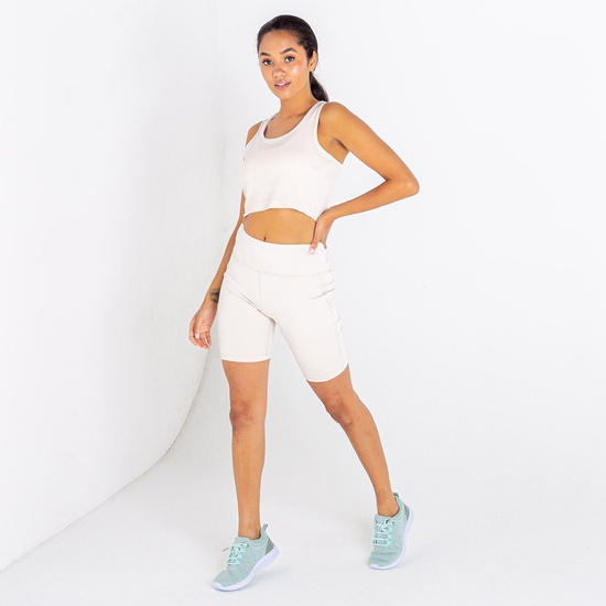 Women's Lounge About Crop Top Barley White