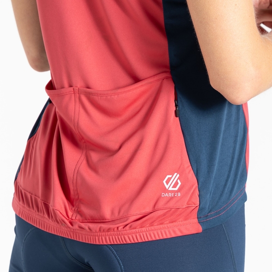 Maillot de cyclisme Femme Follow Through Rose