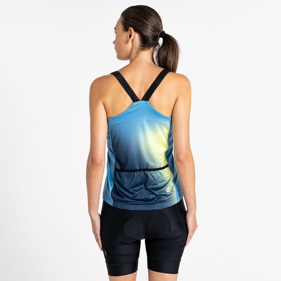Women's AEP Stimulus Cycling Vest Niagara Blue