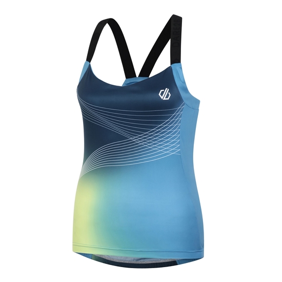 Women's AEP Stimulus Cycling Vest Niagara Blue