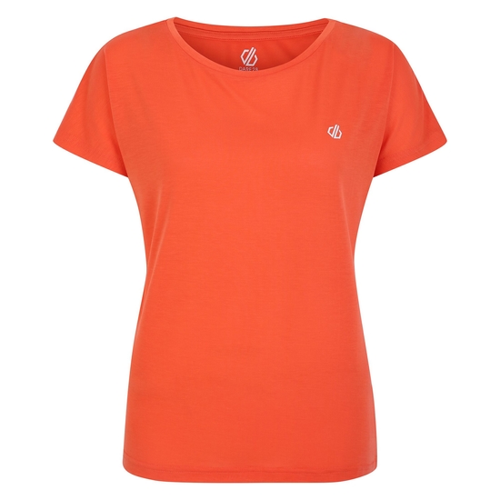 Women's Persisting Lightweight Gym T-Shirt Satsuma Orange Marl