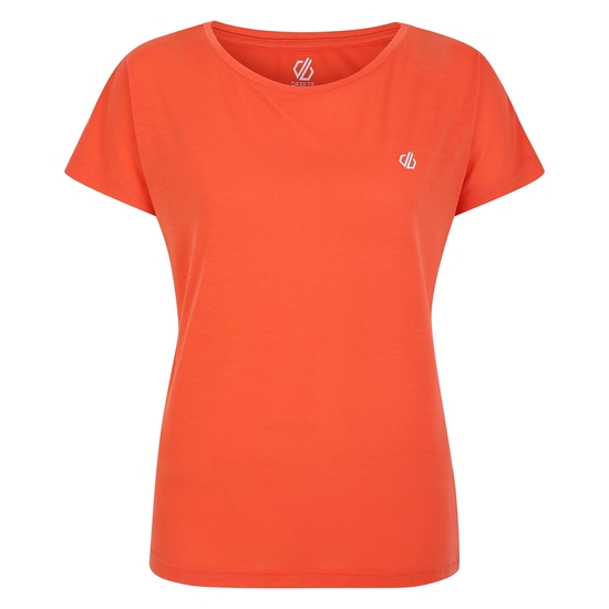 Damen Persisting leichtes Fitness-T-Shirt Orange