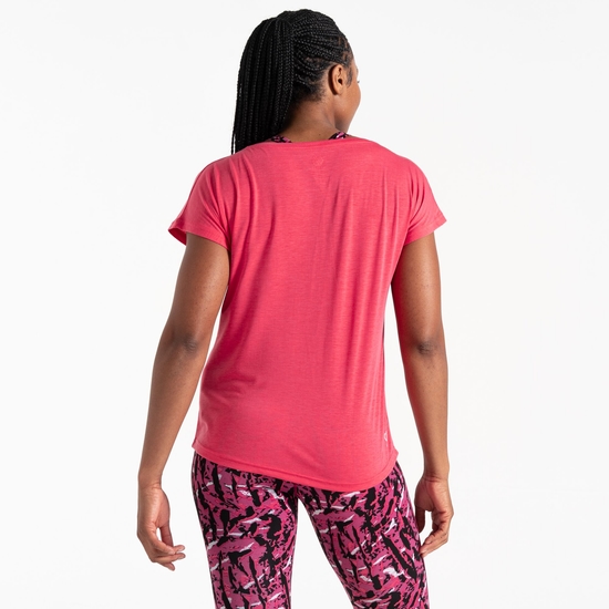 Women's Persisting Lightweight Gym T-Shirt Sorbet Pink Marl