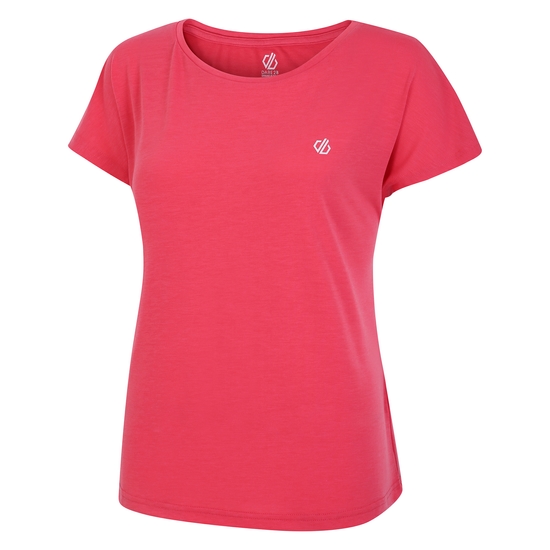 Women's Persisting Lightweight Gym T-Shirt Sorbet Pink Marl