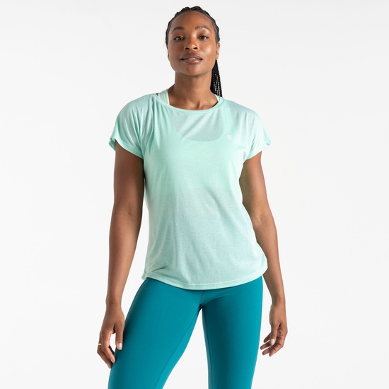 Damen Persisting leichtes Fitness-T-Shirt Grün