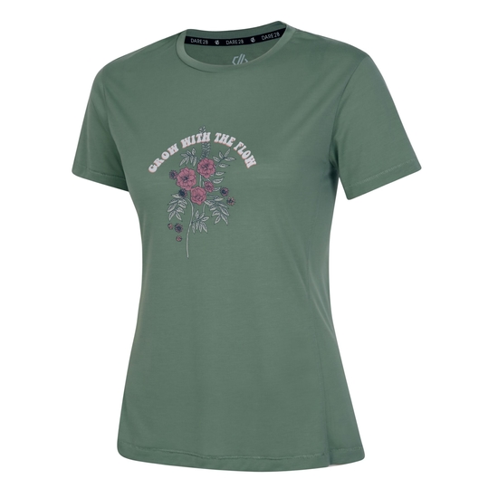 Women's Sense of Calm Graphic T-Shirt Lilypad Green
