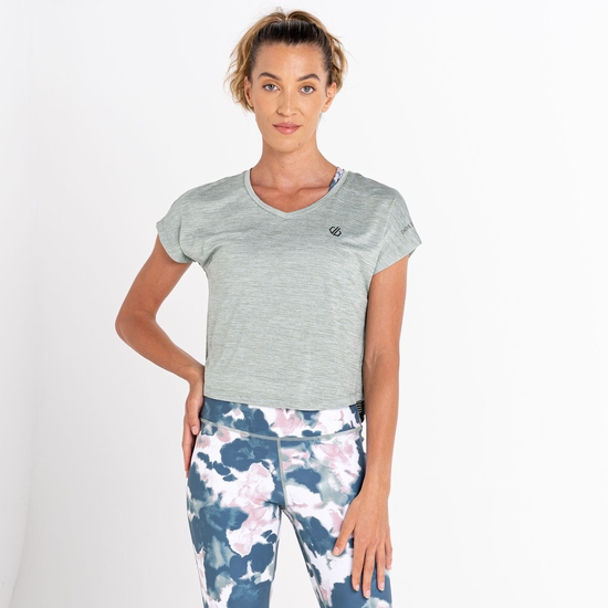 T-shirt à manches courtes Femme Refining Vert
