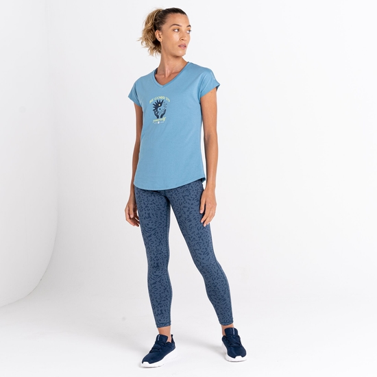 Women's Finite Graphic T-Shirt Niagara Blue