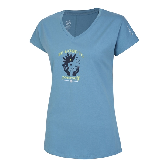 Women's Finite Graphic T-Shirt Niagara Blue