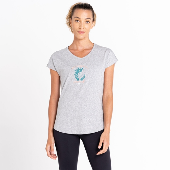 Women's Finite Graphic T-Shirt Ash Grey Marl