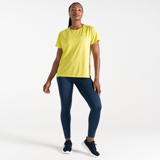 Damen Gravitate T-Shirt Gelb