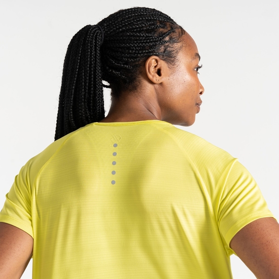 Damen Gravitate T-Shirt Gelb