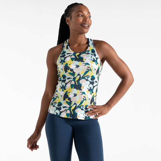 Women's Bolt Vest Moonlight Denim Petal Print