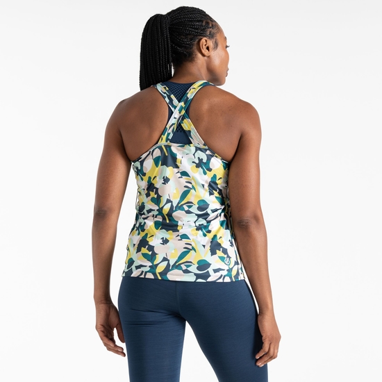 Women's Bolt Vest Moonlight Denim Petal Print
