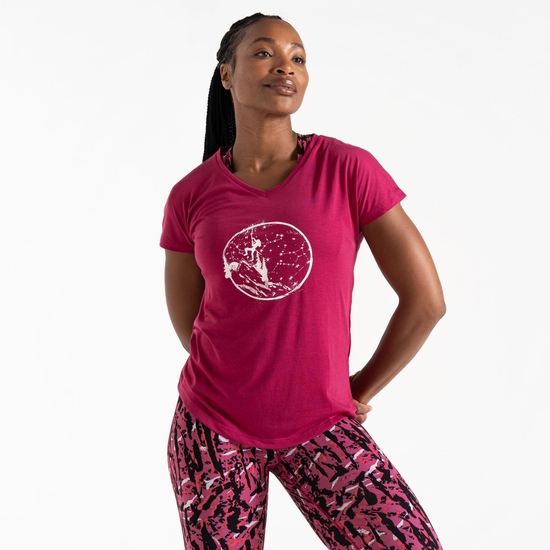 Women's Calm T-Shirt Berry Pink