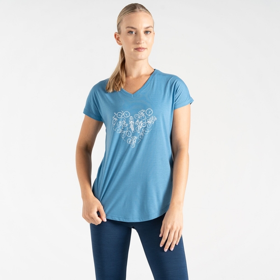 T-shirt femme Calm Bleu