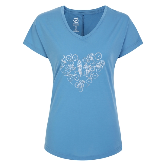 Women's Calm T-Shirt Niagara Blue