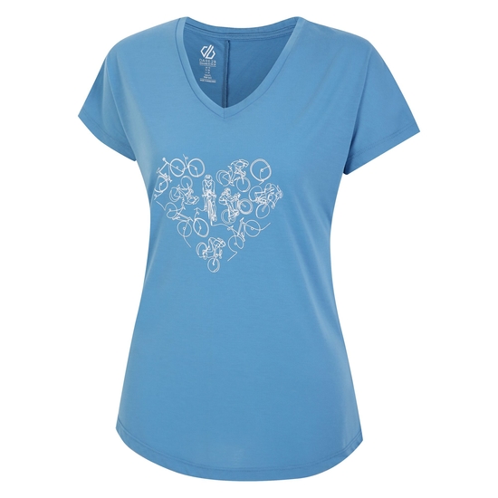 Women's Calm T-Shirt Niagara Blue