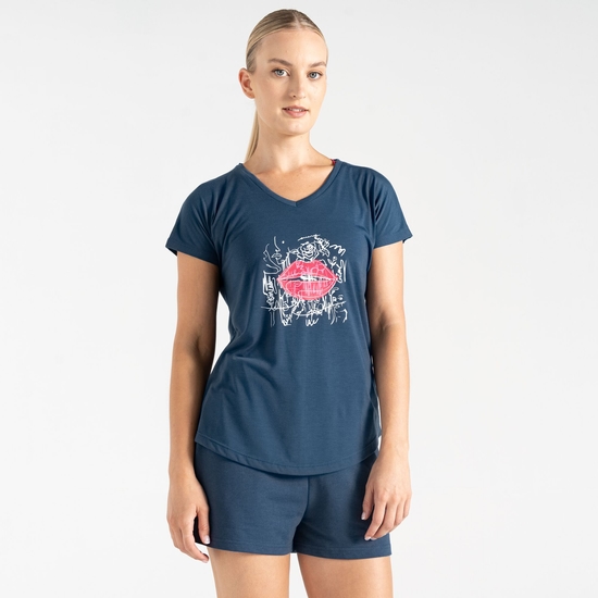 T-shirt femme Calm Bleu
