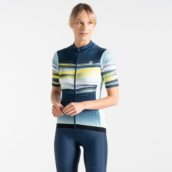 Women's AEP Stimulus Jersey Mint Green Paint Print