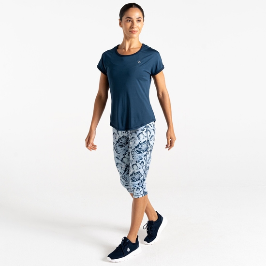 T-shirt Chase pour femme Bleu