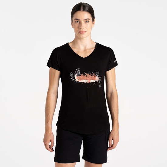 T-shirt Serene pour femme Noir