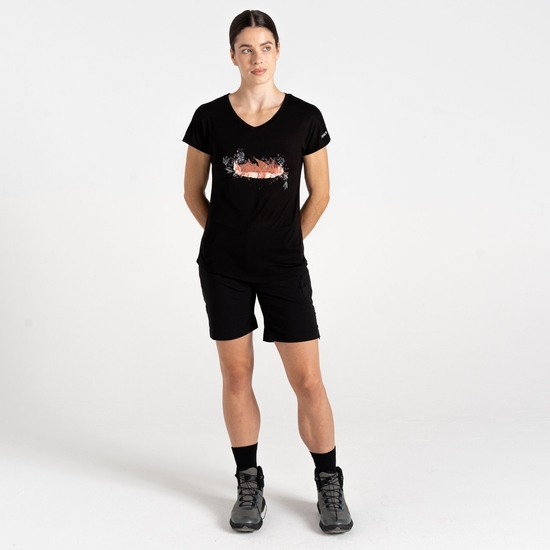 T-shirt Serene pour femme Noir