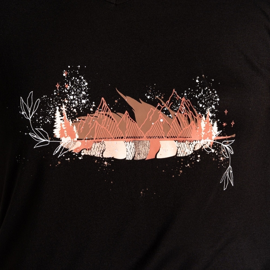 T-shirt Serene pour femme Noir