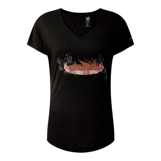 T-shirt Serene pour femme Noir