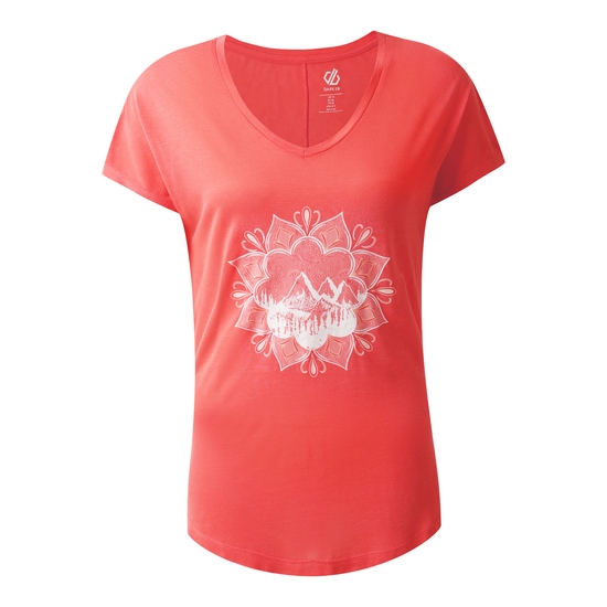 Women's Serene T-Shirt Peach Bloom 