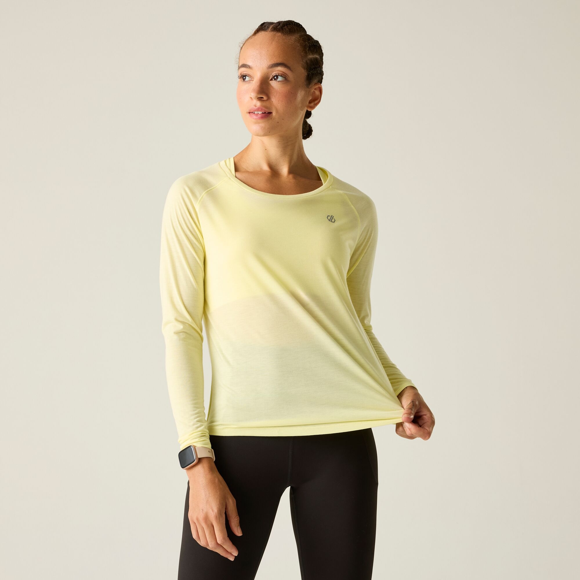 Dare 2B Women's Yellow Serenity Long Sleeved T-Shirt Size: 8