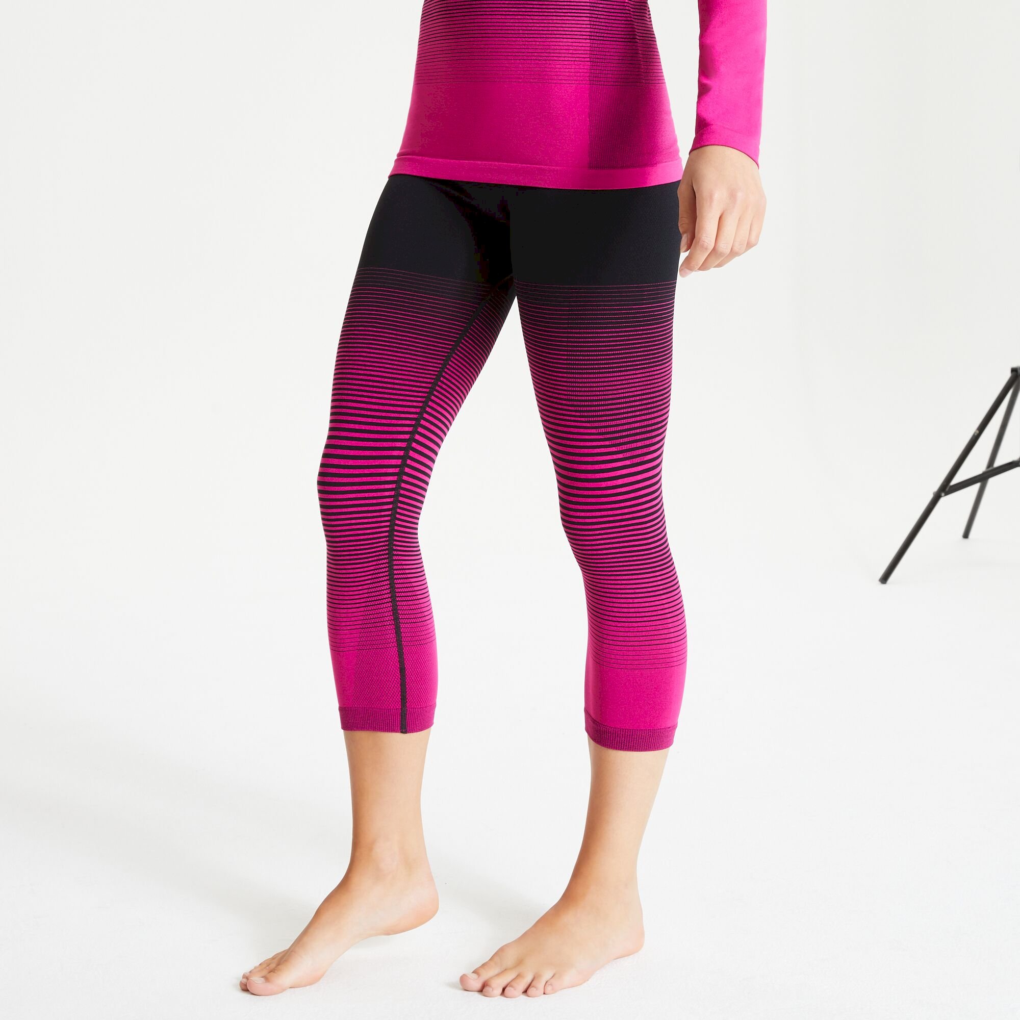 4 Leggings Active Pink Black 