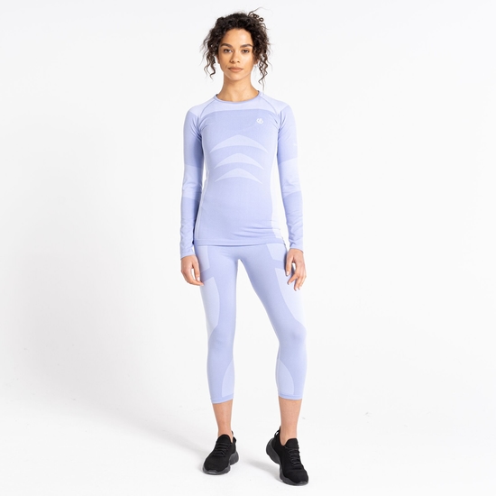 Women's In The Zone Performance Base Layer 3/4 Leggings Wild Violet
