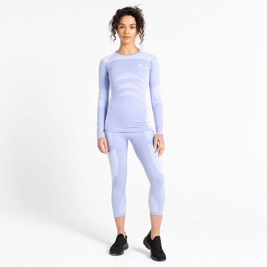 Women s In The Zone Performance Base Layer 3 4 Leggings Wild Violet