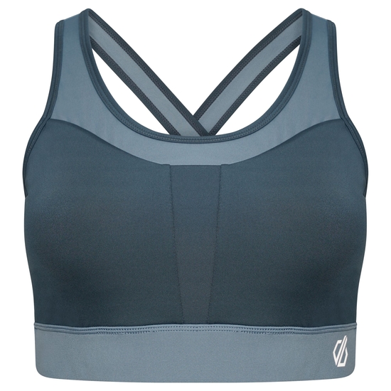 Damen Mantra Sport-BH Grau Blau